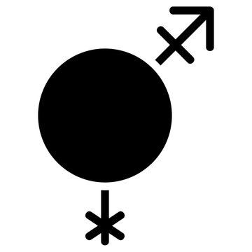 pangender glyph icon
