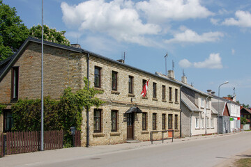 Fototapeta na wymiar Street view of a small European town