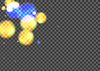 Blue Flare Background Transparent Vector. Dot Wallpaper Texture. Spark Card. Pink Spot Dust Illustration. Blur Birthday.