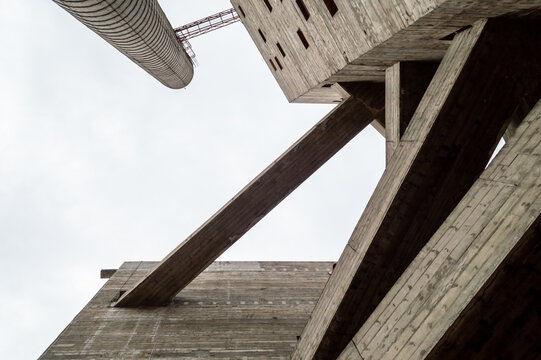 SESC Pompeia Building In San Paolo, Brazil. August 2022. Modernist Concrete Building By Lina Bo Bardi