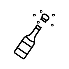 Vector illustration. Line stroke icons. Holiday symbols. Merry Christmas and Happy New Year icons set. Editable vector graphics.