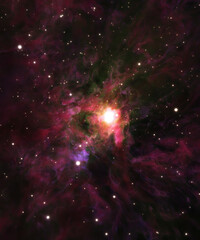 Fototapeta premium Nebula Galaxy Space background 