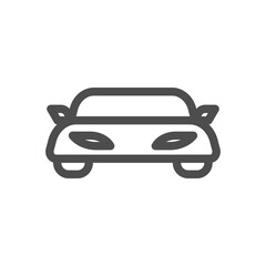 car icon in front view