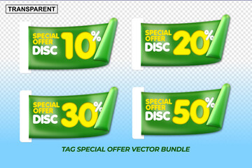 vector tag sale discount 30%,10%,20%,50% price flashsale, special offer, green, yellow, white colors, for erbal foods, herbal product