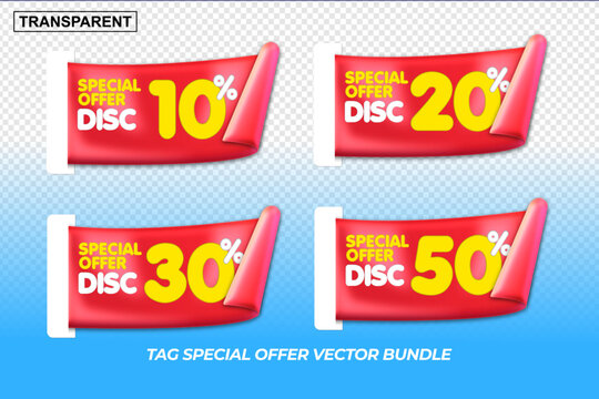 vector tag sale discount 30%,10%,20%,50%  price flashsale, speciall offer, promo discount, red , white, yellow, colors