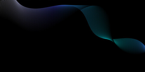 Abstract red and black lines wave background and abstract gradiant and red wave curve lines banner background design. Vector illustration. Modern template abstract design flowing particles wave.