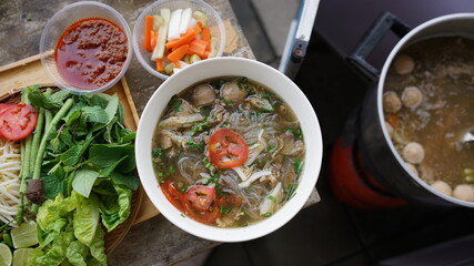Pho Laos and Side Dishes