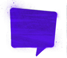 Box dialogue form stickers message illustration rectangle purple communication spray 
