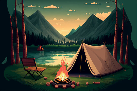 Summer Camp Cartoon Images – Browse 40,982 Stock Photos, Vectors, and Video  | Adobe Stock