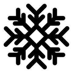 Snowflake vector Christmas icon logo snow, Outline style