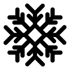 Snowflake vector Christmas icon logo snow, Outline style