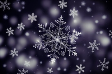 Fototapeta na wymiar White snowflake Christmas vibe 3d render