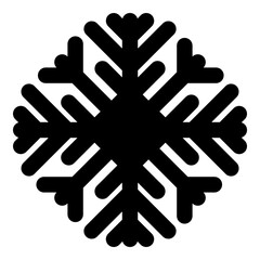 Snowflake vector Christmas icon logo snow, Outline style