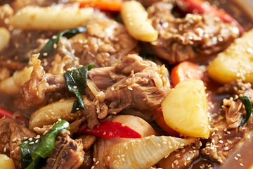 Andong-style Braised Spicy Chicken with Vegetables