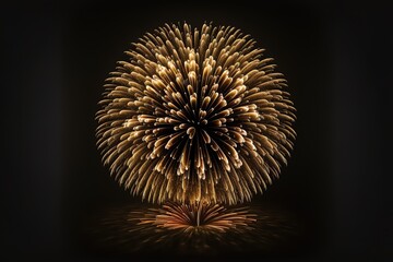 golden fireworks.. Generative AI