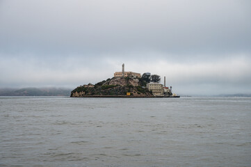 Obraz premium Landscape of Alcatraz prison island 