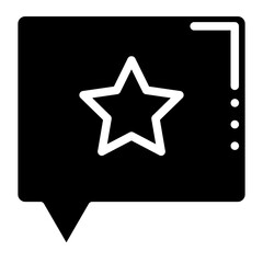 star in chat glyph 