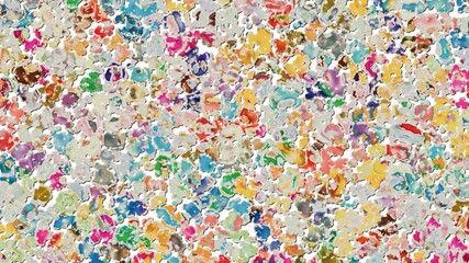 Abstract graphic design of watercolor paints or colorful floral plasticine textures.  For art, banners, decorations, clothing, fashion, templates, publications, canvas