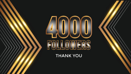 user Thank you celebrate of 4000 subscribers and followers. 4k followers thank you
 - obrazy, fototapety, plakaty