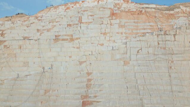 White marble quarry, one of the largest in Spain, Pinoso, Alicante, Spain