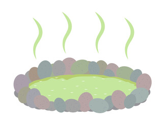 温泉（薬湯）のイラスト