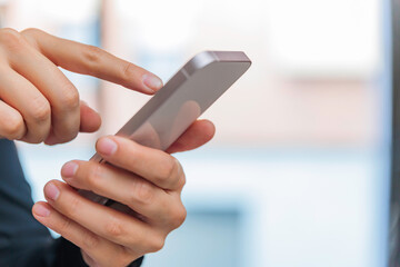 Woman using her smart phone