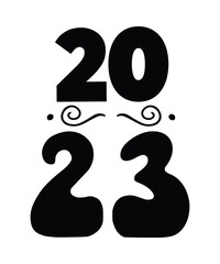 Happy New Year SVG , SVG, PNG, PDF,jpg,png,Happy New Year svg, New Years Eve svg, New Year svg, dxf, png, Shirt Design, Print, Cut File, Cricut, Silhouette, Download,Happy New Year 2023 Svg,Hello 2023