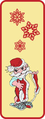 Dollar Tree Christmas Candle JPEG , Vertical Designs.Funny Santa character. Graphic drawing. Handmade work. Santa.