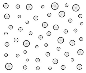 Bicycle wheel pattern on white background, seamless, vector illustration
