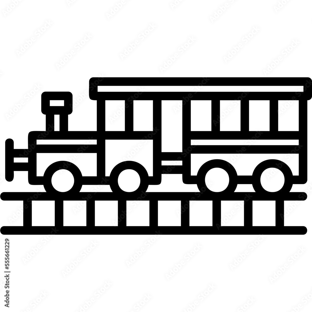 Wall mural train icon