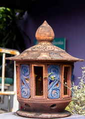 Decorative pottery on the wall