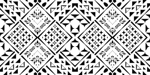 Fototapeta premium seamless ethnic pattern design.Geometric ethnic oriental ikat pattern traditional Design.ethnic oriental pattern,fabric,embroidery.Mexican pattern.merican pattern.latin african.indian fabric.Mexican