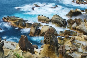 台湾の奇岩　地質公園