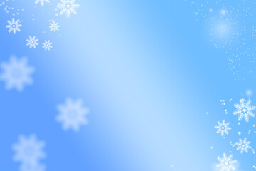 Winter abstract lace from snowflakes. The abstract lace strip for decoration. Winter theme, holidays. Template frame design for card. Lace Doily. Can be used for packaging, invitations and template.