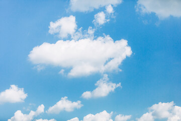 Obraz na płótnie Canvas blue sky and white clouds or cloudscape.