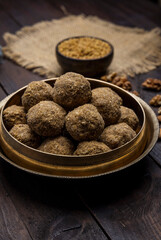 Methi Ladoo or Fenugreek Seed Ladoo is a traditional recipe which is more of an ayurvedic medicine than a sweetmeat.