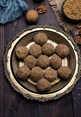 Methi Ladoo or Fenugreek Seed Ladoo is a traditional recipe which is more of an ayurvedic medicine than a sweetmeat.