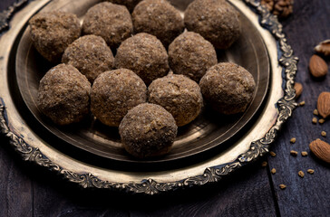 Methi Ladoo or Fenugreek Seed Ladoo is a traditional recipe which is more of an ayurvedic medicine than a sweetmeat.