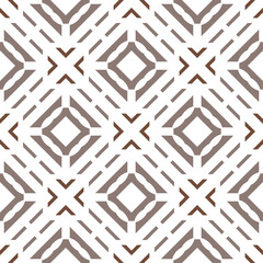 Abstract geometric pattern. A seamless background, vintage texture.	 - 555668412