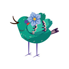 Vector illustration of bird.