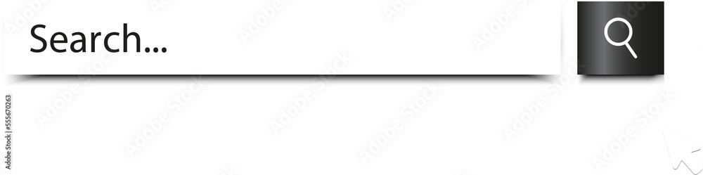 Poster Search bar. Browser button for website and UI design. Search form template. web search concept