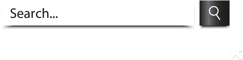 Search bar. Browser button for website and UI design. Search form template. web search concept