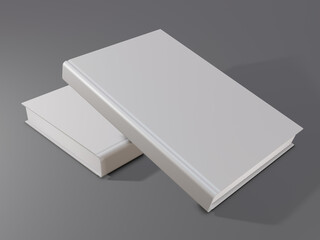 Blank Book Cover Mockup High Quality 3D Image Rendering,