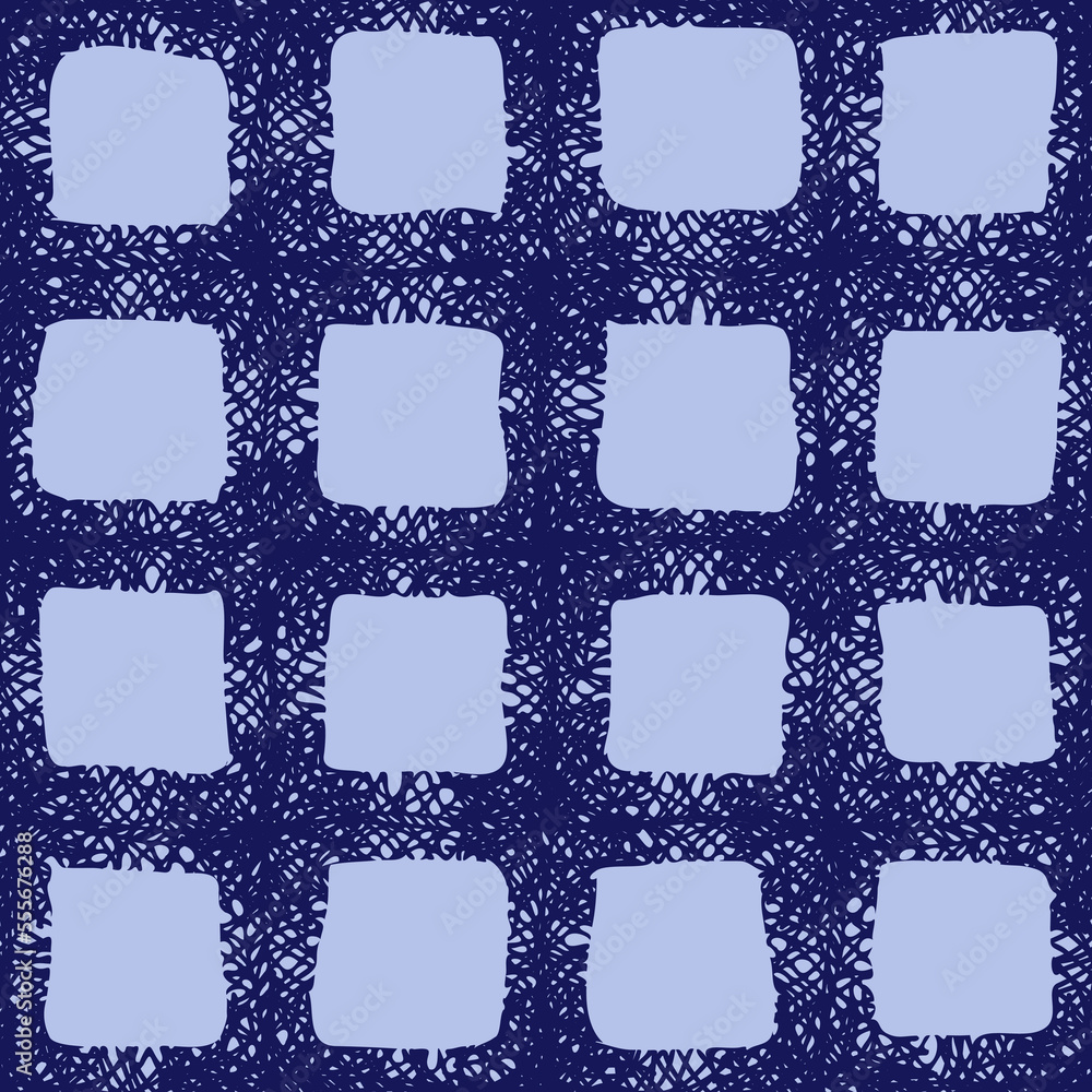 Poster classic seamless pattern for textile design with abstract plaid.