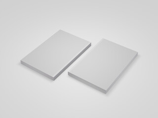 Blank Book Cover Mockup High Quality 3D Image Rendering,