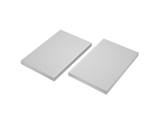 Blank Book Cover Mockup High Quality 3D Image Rendering,