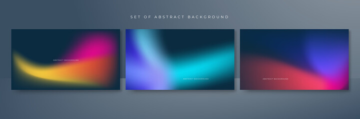 Abstract gradient blur vibrant background. Smooth design background for brochure, poster, banner, flyer and card. Vector illustration.