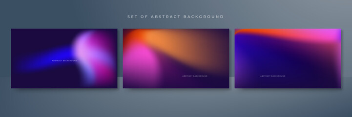 Abstract gradient blur vibrant background. Smooth design background for brochure, poster, banner, flyer and card. Vector illustration.