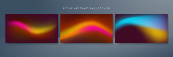 Abstract gradient blur vibrant background. Smooth design background for brochure, poster, banner, flyer and card. Vector illustration.