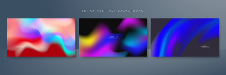 Abstract gradient blur vibrant background. Smooth design background for brochure, poster, banner, flyer and card. Vector illustration.